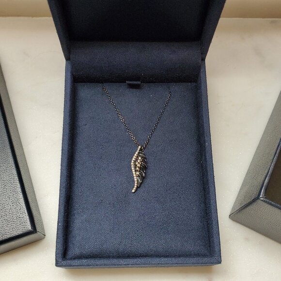 Enchanted Disney Diamond Maleficent Wings Pendant Necklace - Picture 4 of 5